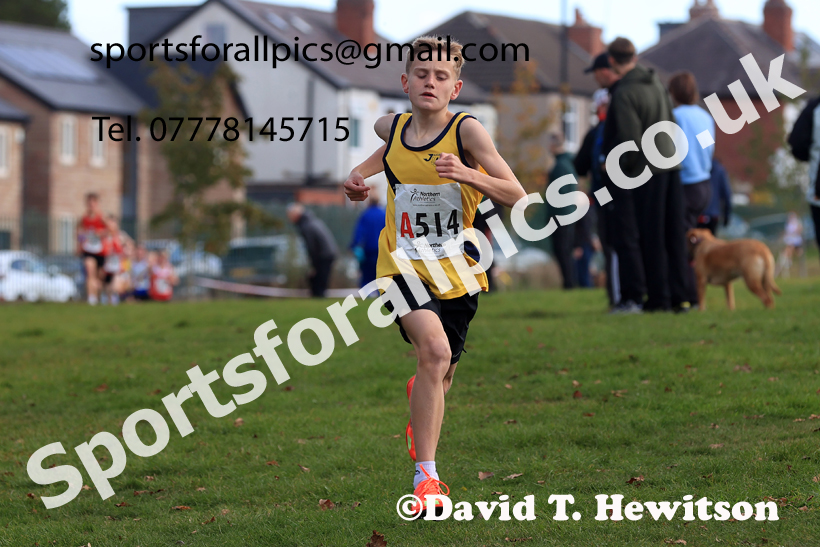 Boys Under-14s 2026 Northern Cross Country Relays, Graves Park, Sheffield. Photo: David T. Hewitson/Sports for All Pics